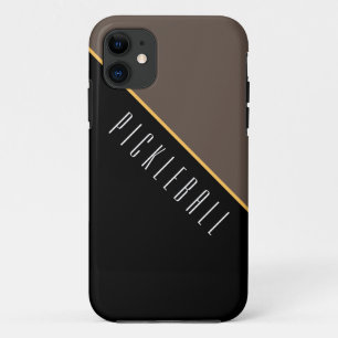 PICKLEBALL-Kurs Modern Schwarz Braunes Farbfeld Case-Mate iPhone Hülle