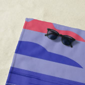 Pickleball-Küste Paddle-Szene mit Starfish Strandtuch (Beispiel)