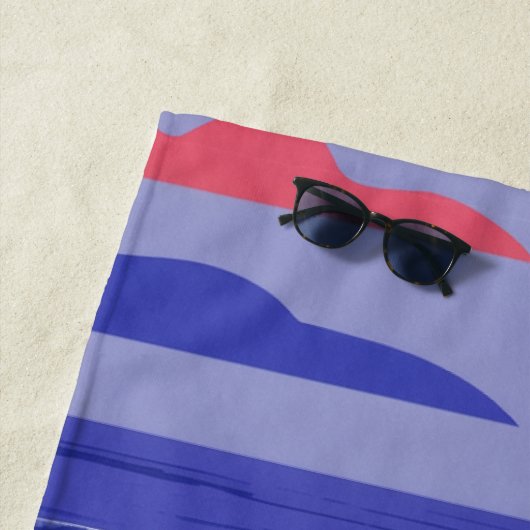 Pickleball-Küste Paddle-Szene mit Starfish Strandtuch (Beispiel)