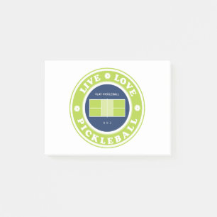 Pickleball: Lebensabend Post-it Klebezettel