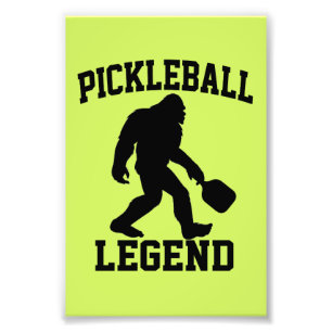 Pickleball Legend Funny Bigfoot Fotodruck
