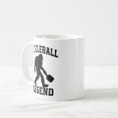 Pickleball Legend Funny Bigfoot Kaffeetasse (Vorderseite Links)