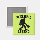 Pickleball Legend Funny Bigfoot Magnet (Vorderseite/Rückseite)