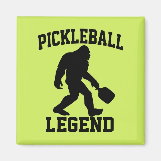 Pickleball Legend Funny Bigfoot Magnet (Vorne)