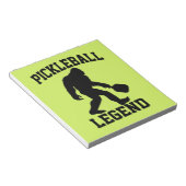 Pickleball Legend Funny Bigfoot Notizblock (angewinkelt)