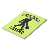 Pickleball Legend Funny Bigfoot Notizblock (Rotiert)