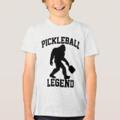 Pickleball Legend Funny Bigfoot Tri-Blend Shirt (Vorderseite)