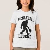 Pickleball Legend Funny Bigfoot Tri-Blend Shirt (Vorderseite)
