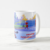 PICKLEBALL LEGEND - PERSONALISIEREN KAFFEETASSE (VorderseiteRechts)