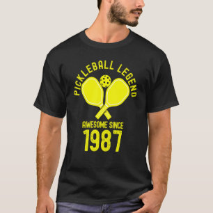 Pickleball Legend Phantastisch seit 1987 Retro 36. T-Shirt