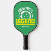 Pickleball Legend Typografy Personalisiert Name Pickleball Schläger (Vorderseite)