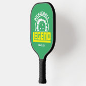 Pickleball Legend Typografy Personalisiert Name Pickleball Schläger (Links)