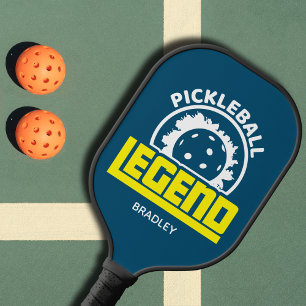 Pickleball Legend Typografy Personalisiert Name Pickleball Schläger