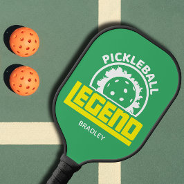 Pickleball Legend Typografy Personalisiert Name Pickleball Schläger