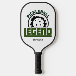 Pickleball Legend Typografy Personalisiert Name Pickleball Schläger