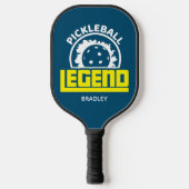 Pickleball Legend Typografy Personalisiert Name Schläger (Vorderseite)