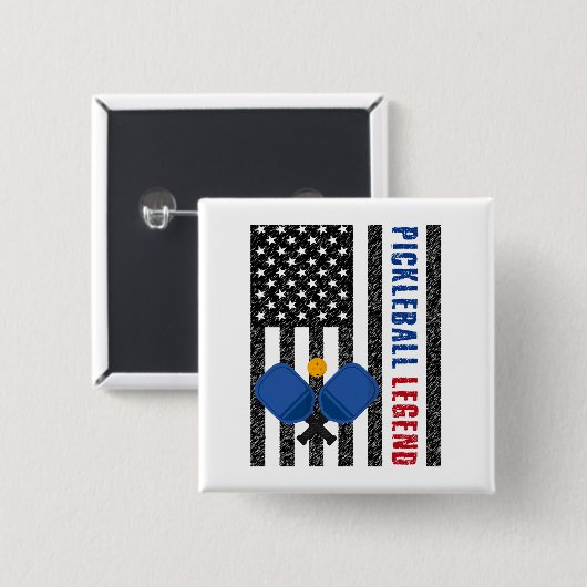 Pickleball Legend USA Button (Vorne & Hinten)