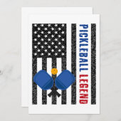 Pickleball Legend USA Einladung (Vorne/Hinten)