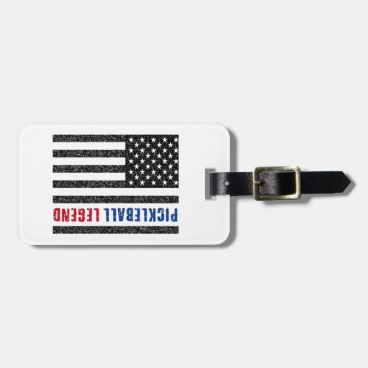 Pickleball Legend USA Gepäckanhänger (Vorderseite horizontal)