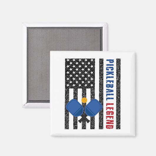Pickleball Legend USA Magnet (Vorderseite/Rückseite)