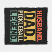 Pickleball-Legende 3 Fleecedecke (Vorderseite (Horizontal))