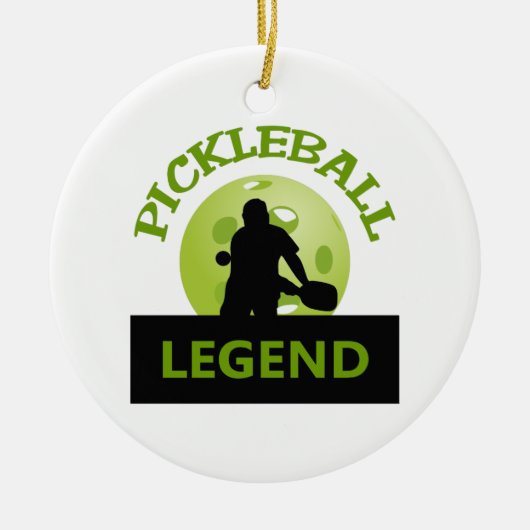 PICKLEBALL LEGENDE KERAMIKORNAMENT (Vorne)