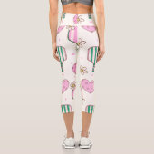 Pickleball-Leggings Capri Leggings (Rückseite)