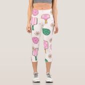 Pickleball-Leggings Capri Leggings (Vorderseite)