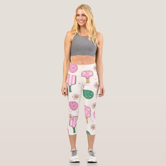 Pickleball-Leggings Capri Leggings (Vorderseite)