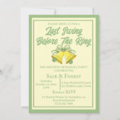 Pickleball Letzte Swing vor dem Ring-Sage-Foto Einladung (Vorderseite)