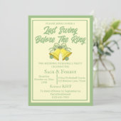 Pickleball Letzte Swing vor dem Ring-Sage-Foto Einladung (Stehend Vorderseite)