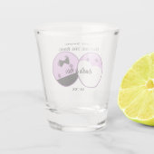 Pickleball Letzter Schlag vor der Hochzeitsringzer Schnapsglas (Rückseite)