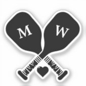 Pickleball-Liebe Aufkleber (Vorderseite)