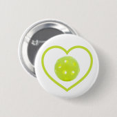 Pickleball-Liebe Button (Vorne & Hinten)