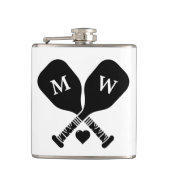 Pickleball-Liebe Flachmann (Vorderseite)