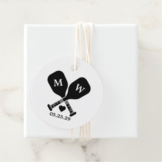 Pickleball-Liebe Geschenkanhänger (Beispiel)