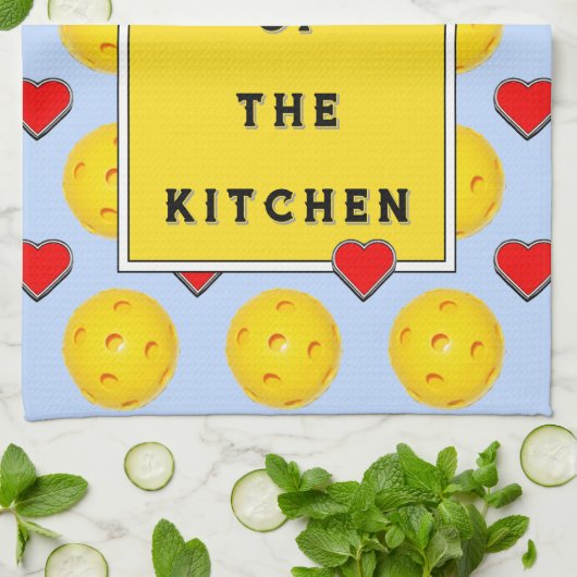 Pickleball-Liebe Geschirrtuch (Gefaltet)