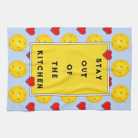 Pickleball-Liebe Geschirrtuch (Horizontal)
