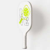 Pickleball-Liebe - Neon Paddle und Ball Design (Links)