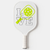 Pickleball-Liebe - Neon Paddle und Ball Design (Rückseite)