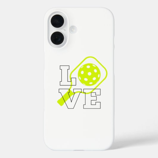 Pickleball-Liebe - Neon Paddle und Ball Design Case-Mate iPhone Hülle (Rückseite)