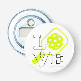Pickleball-Liebe - Neon Paddle und Ball Design Flaschenöffner