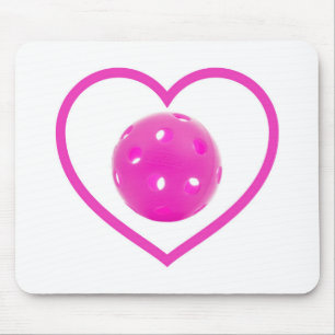 Pickleball Liebe Pink Pickball Sport Rosa Mousepad