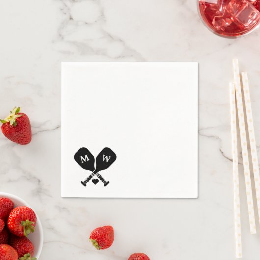 Pickleball-Liebe Serviette (Beispiel)