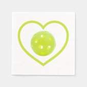 Pickleball-Liebe Serviette (Vorderseite)