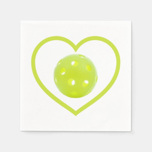 Pickleball-Liebe Serviette (Vorderseite)