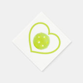 Pickleball-Liebe Serviette (Ecke)