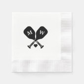 Pickleball-Liebe Serviette (Vorderseite)