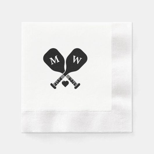 Pickleball-Liebe Serviette (Vorderseite)