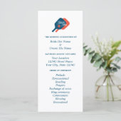 Pickleball Liebhaber Hochzeitsfeier Programm (Stehend Vorderseite)